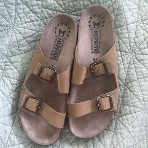 Mephisto Genuine Leather Air-Relax Sandals